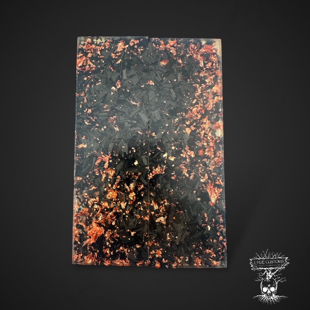 #5830 Carbon Fiber Gold Flake Scales