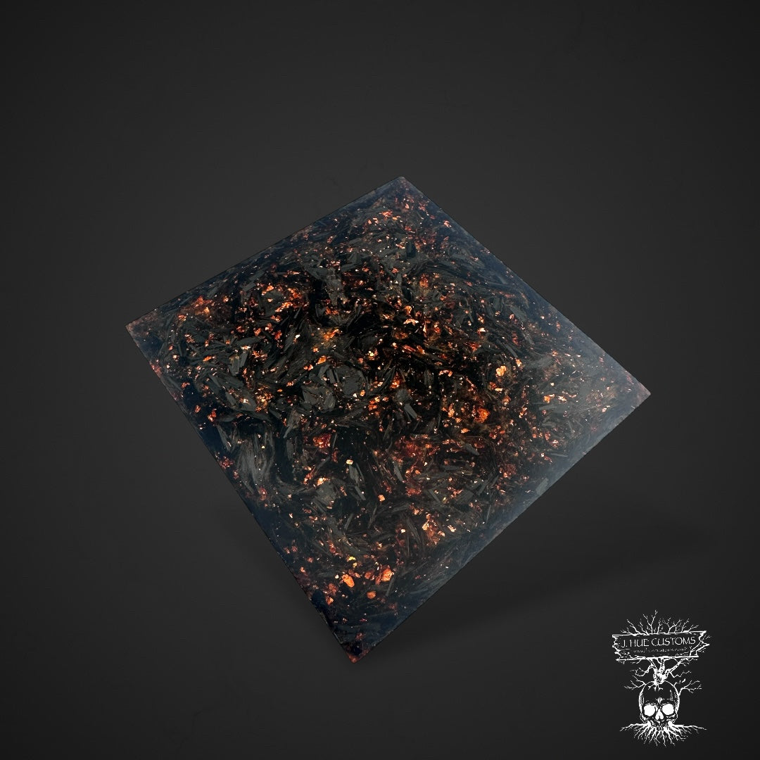 #428 Panel Carbon Fiber Copper Flake