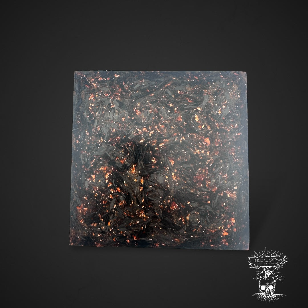 #428 Panel Carbon Fiber Copper Flake