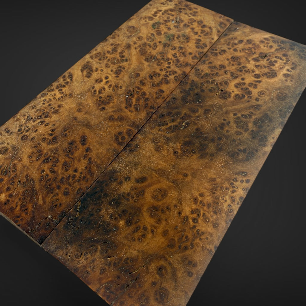 Amboyna Burl knife scales 