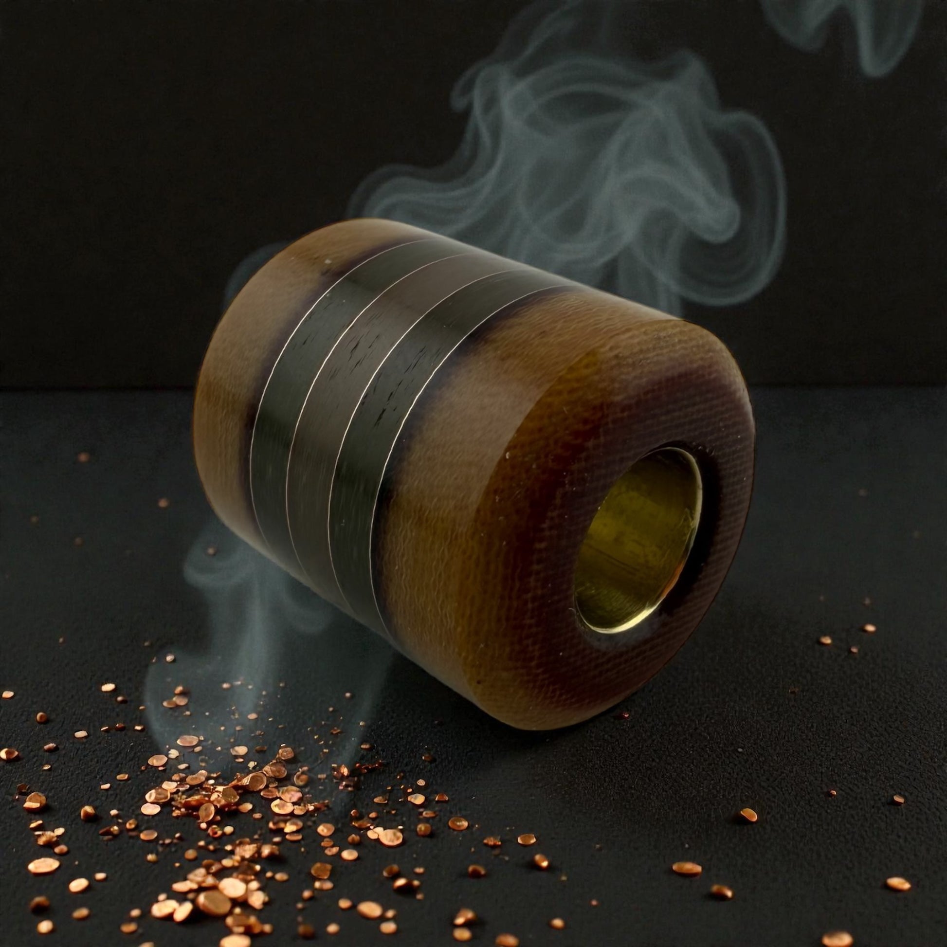 JHC Westinghouse Canvas  Micarta /Jade G10 Lanyard Bead #354