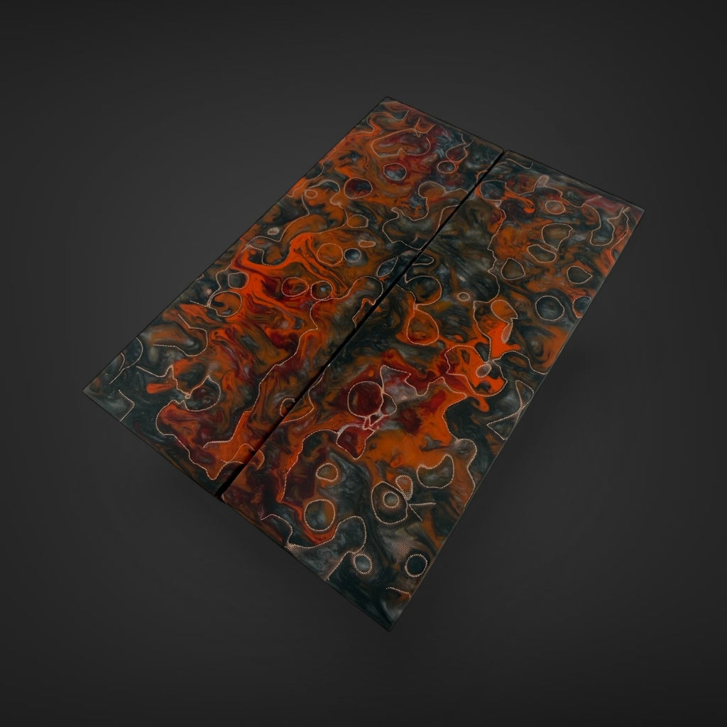 CopperCore crater  magma knife scales 