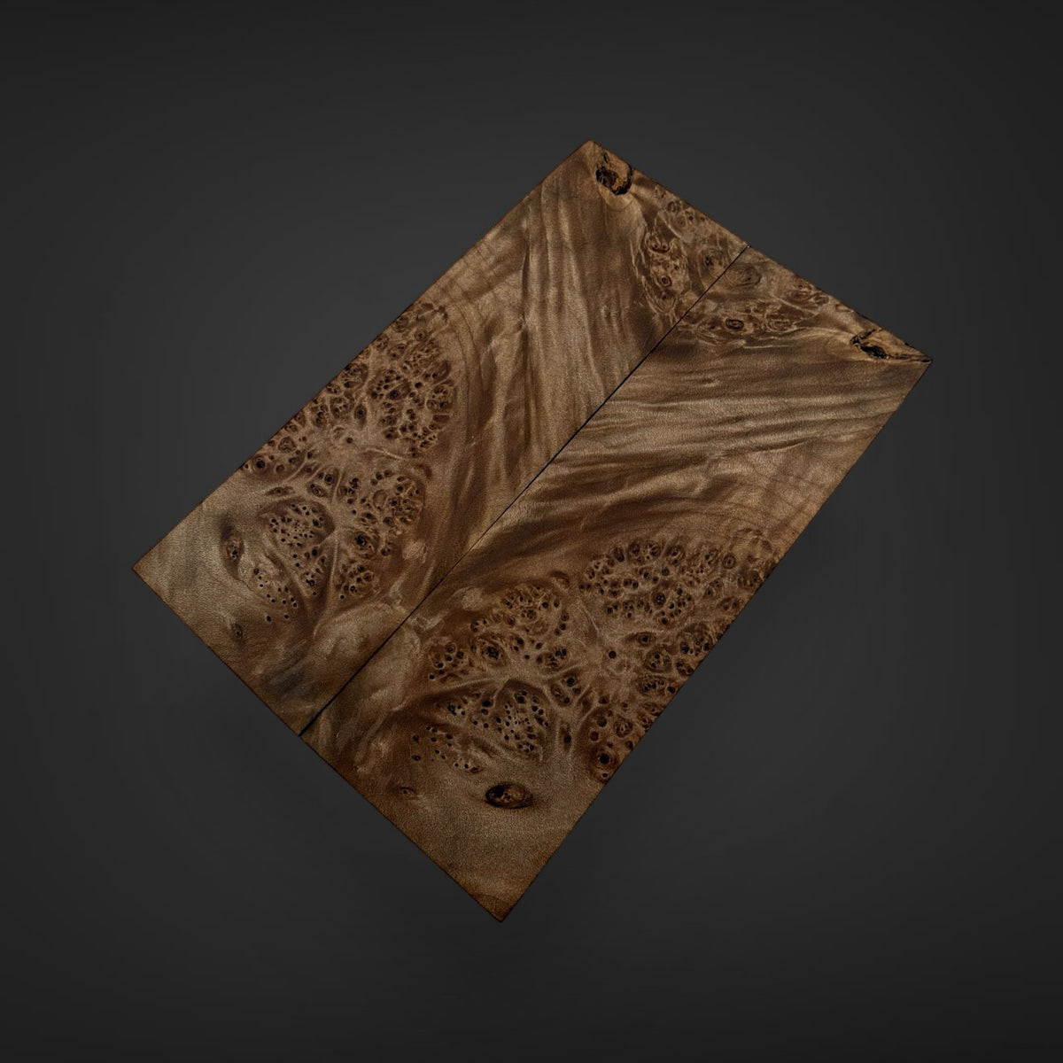 Big leaf maple Burl knife scales 