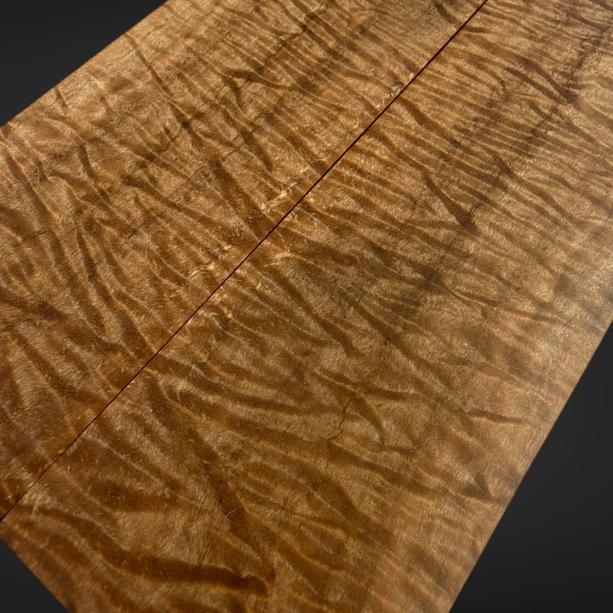 Quilted maple knife scales 