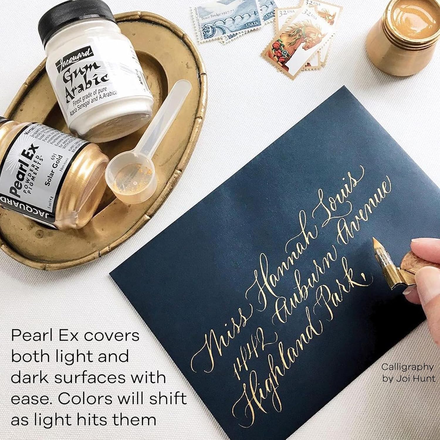 Jacquard Pearl Ex Pigment Powder 4oz Silver - Loose Mica Powder for Epoxy Resin, Watercolors, Calligraphy Ink & Clay - Epoxy Pigment Powder - Epoxy Resin Color