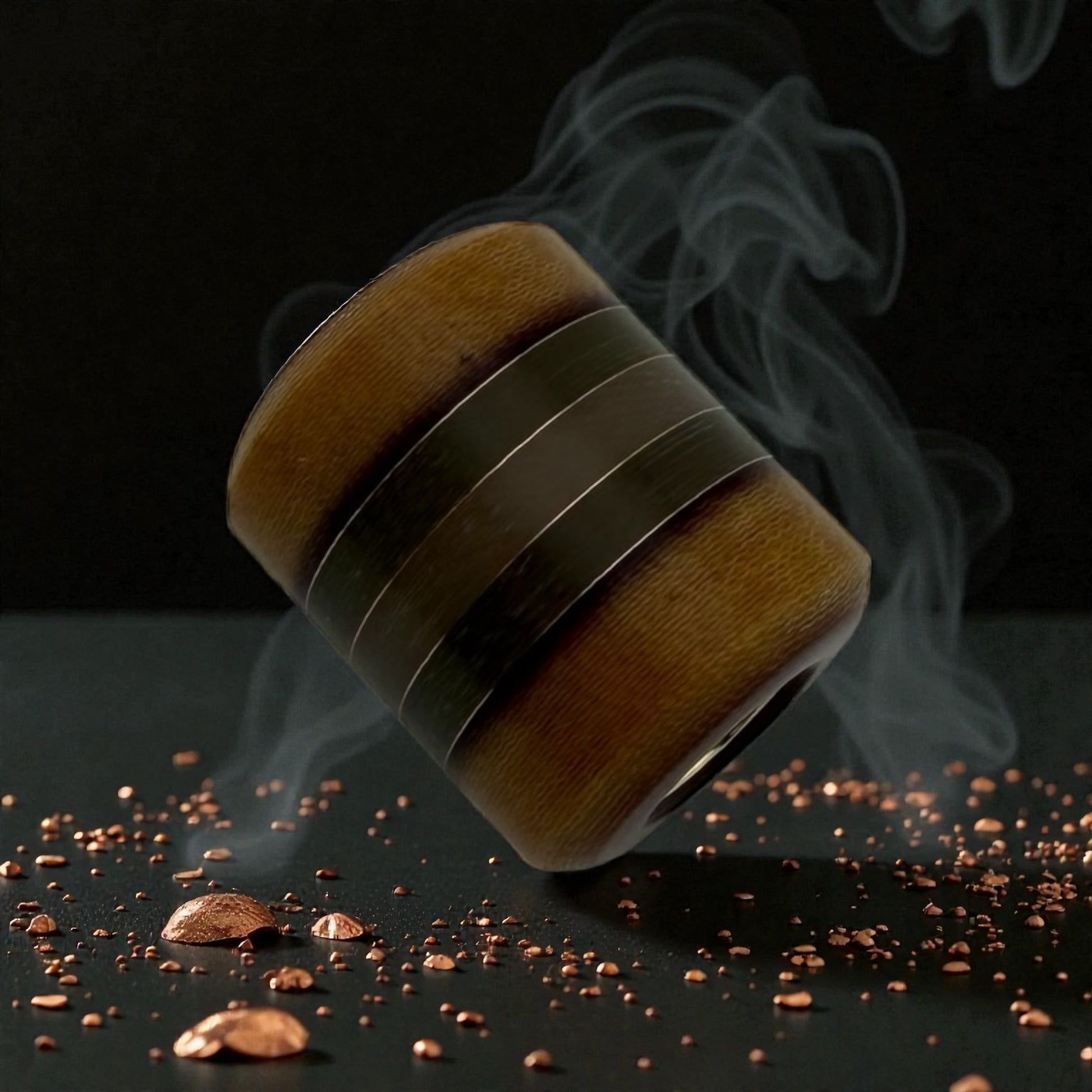 JHC Westinghouse Canvas  Micarta /Jade G10 Lanyard Bead #354