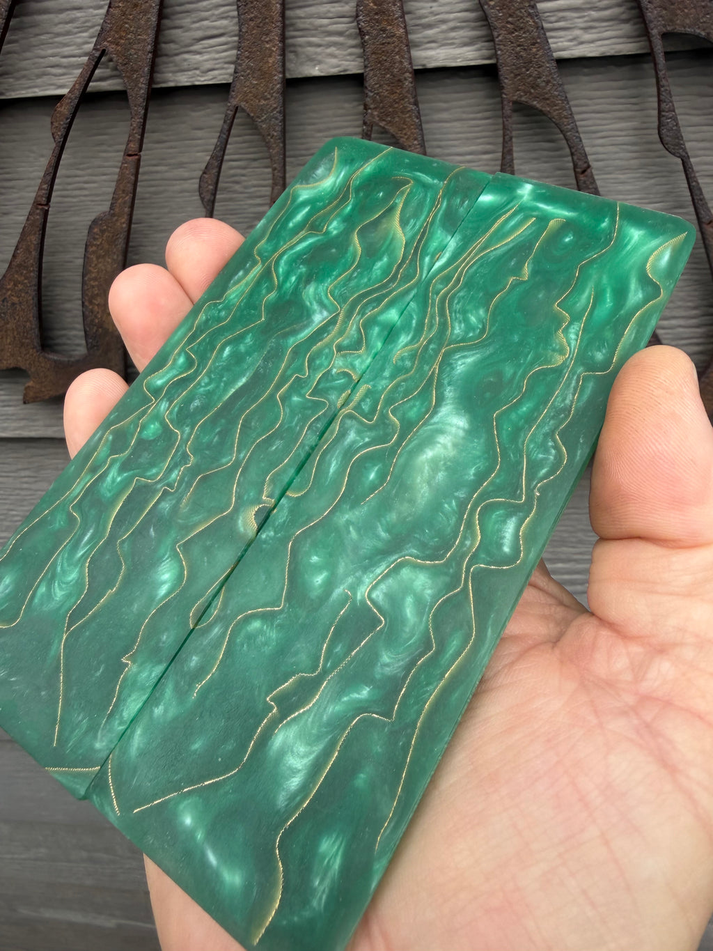 Custom CopperCore knife scales for knife makers 