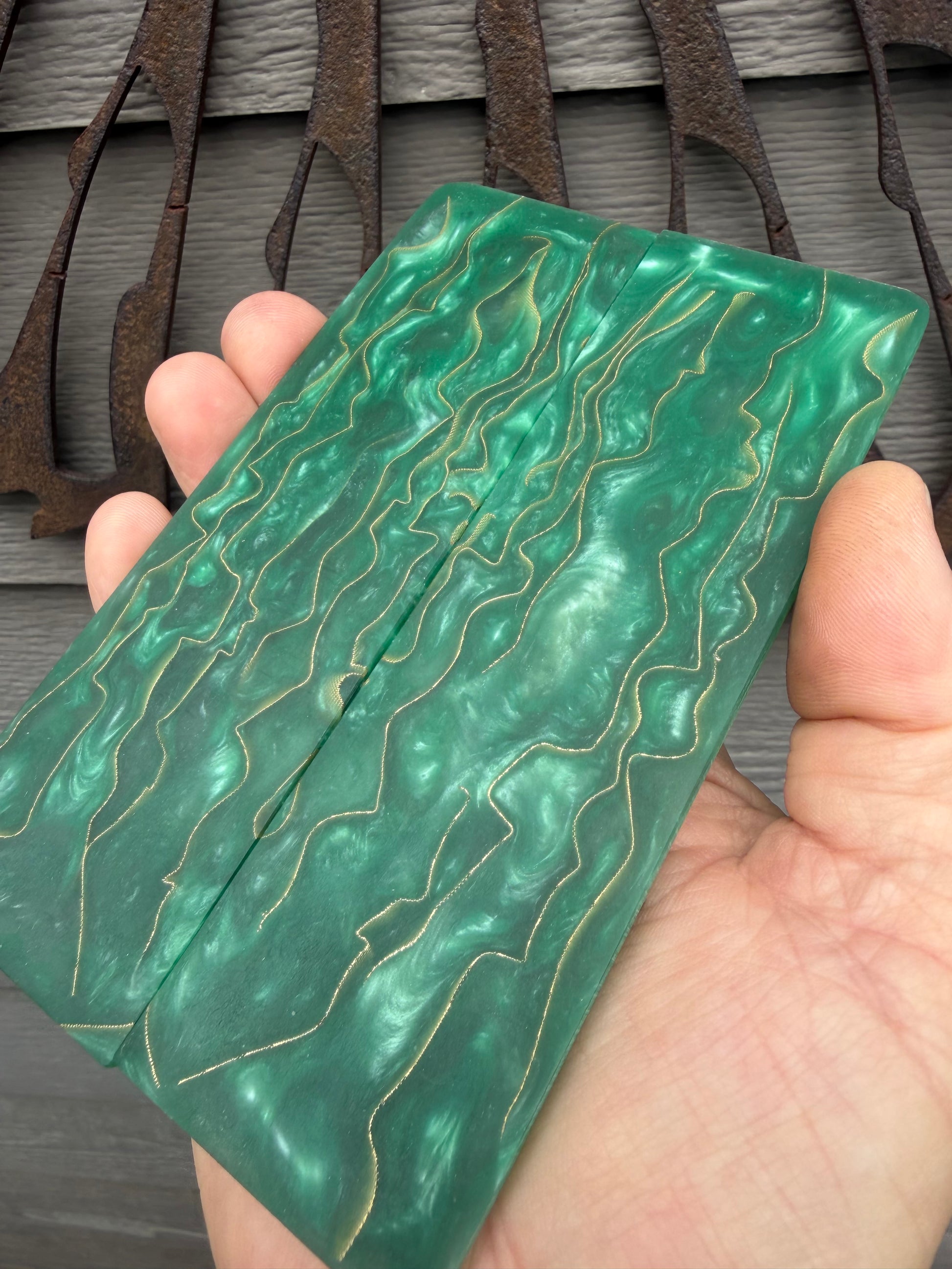 Custom CopperCore knife scales for knife makers 