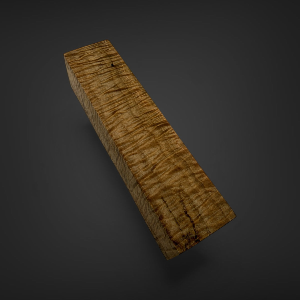 Quilted maple knife block 
Turning block 