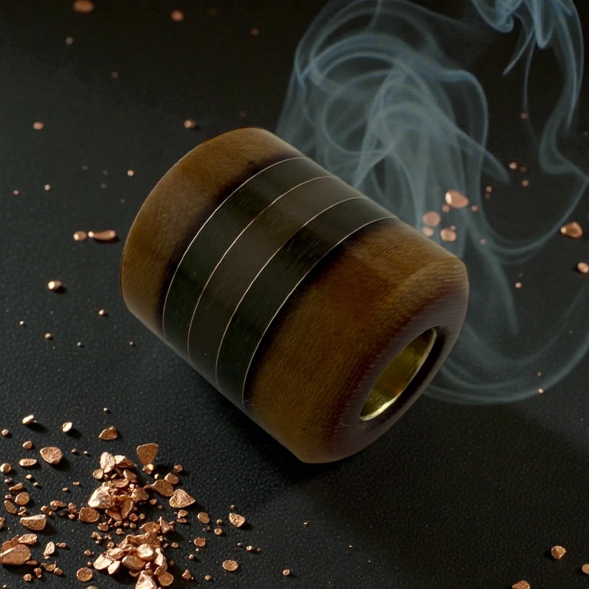 JHC Westinghouse Canvas  Micarta /Jade G10 Lanyard Bead #354