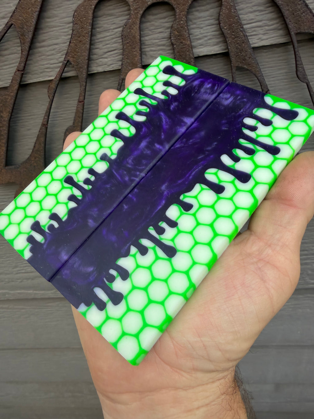 Custom unique knife scales from J hue customs 