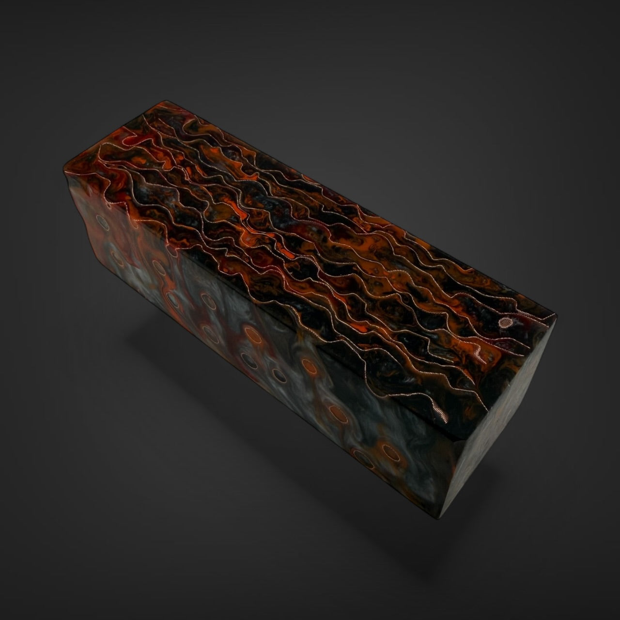 Resin lathe turning block 