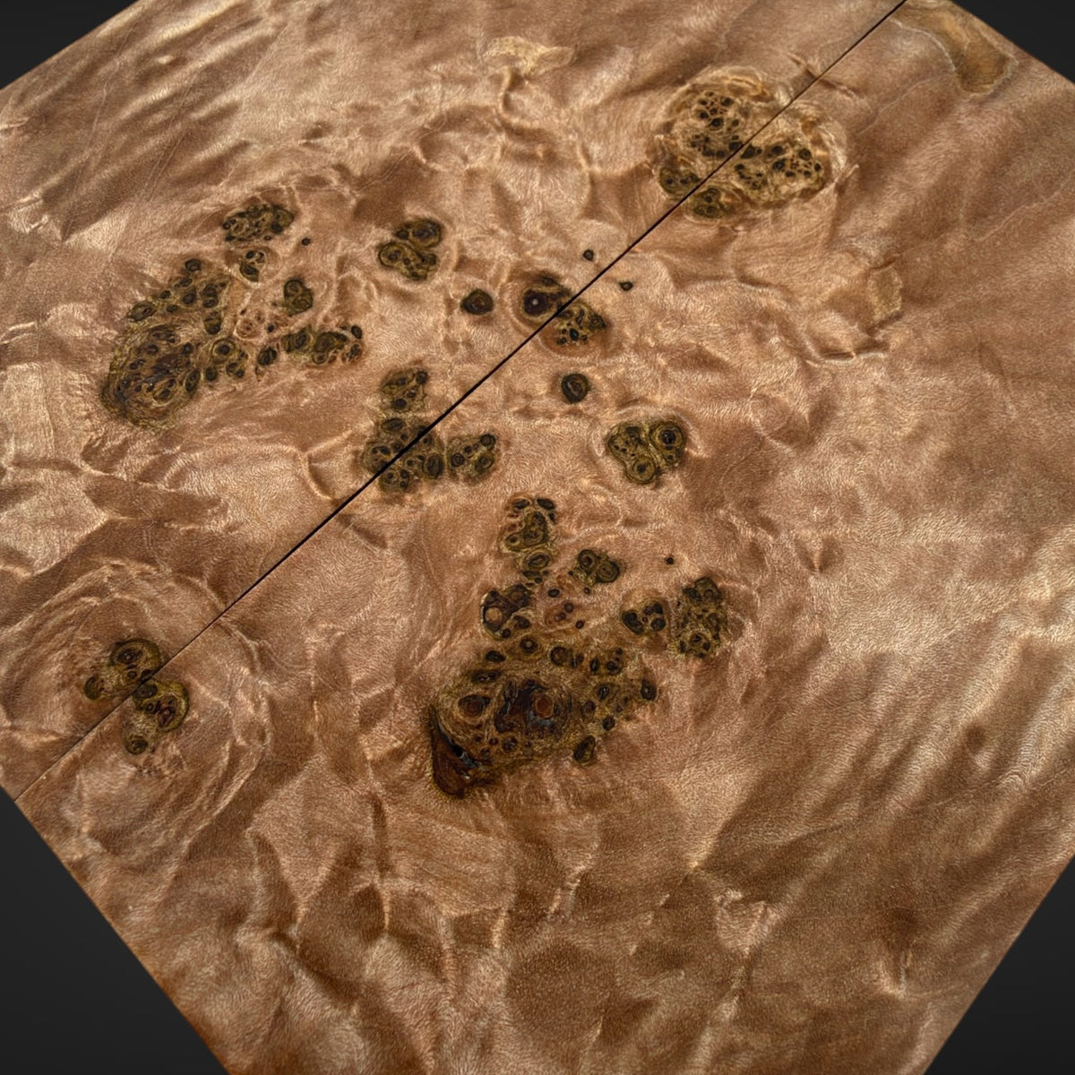 Big leaf maple Burl knife scales 