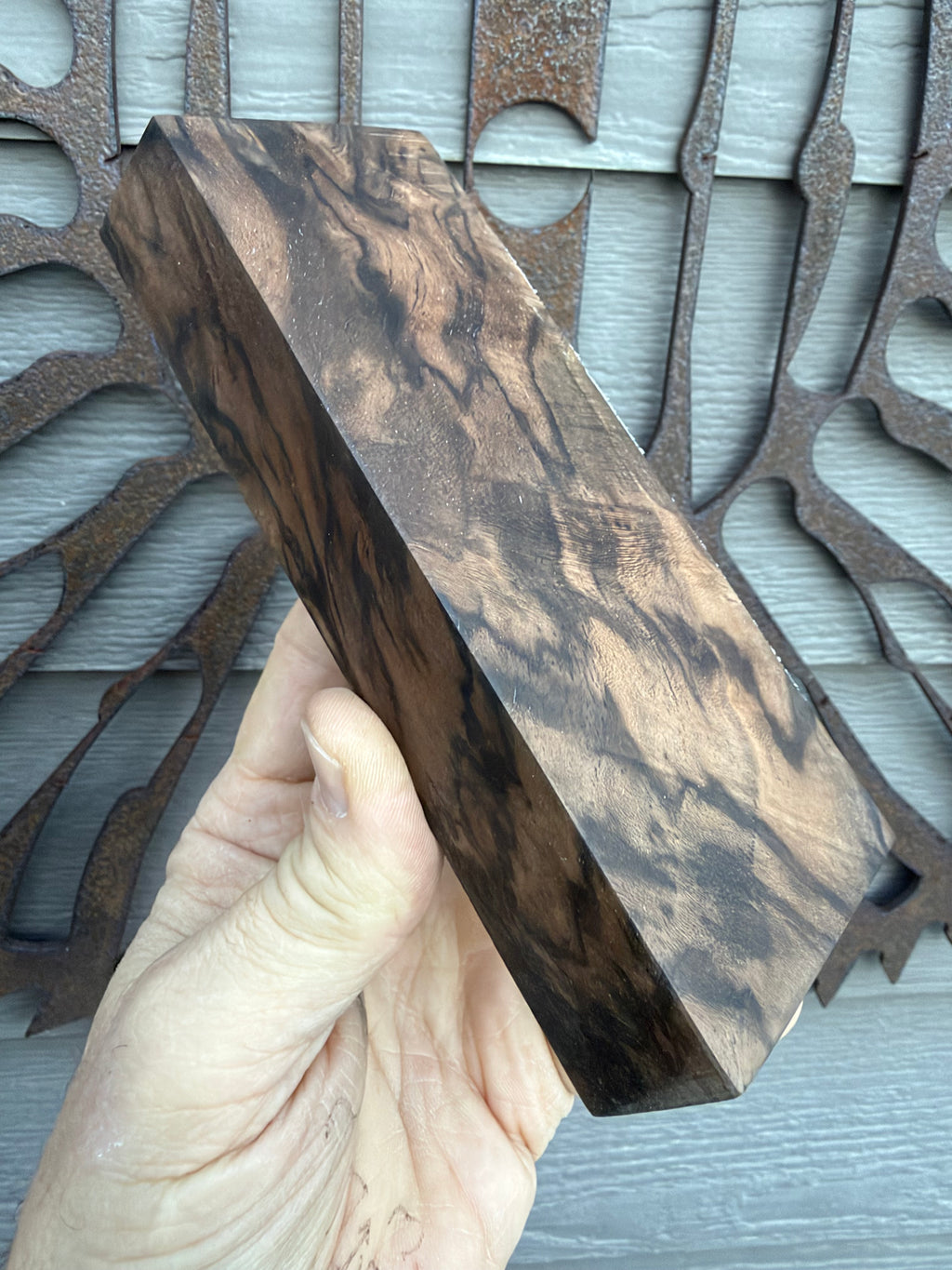 Turkish walnut knife block 