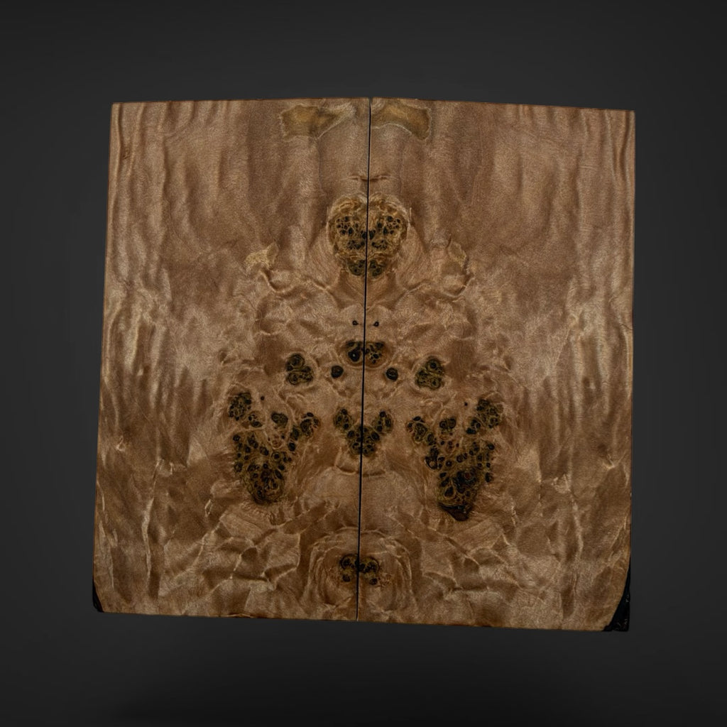 Big leaf maple Burl knife scales 