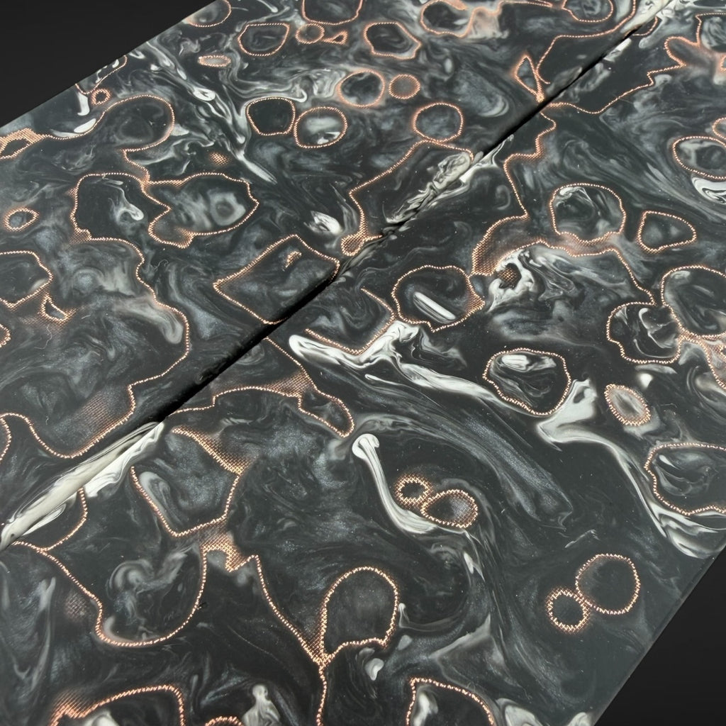 CopperCore and resin art with Smokey flowing resin for makers looking for quality material for projects 