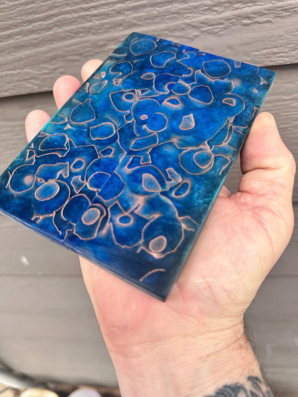 1588 CopperCore Crater- Blue Glow
