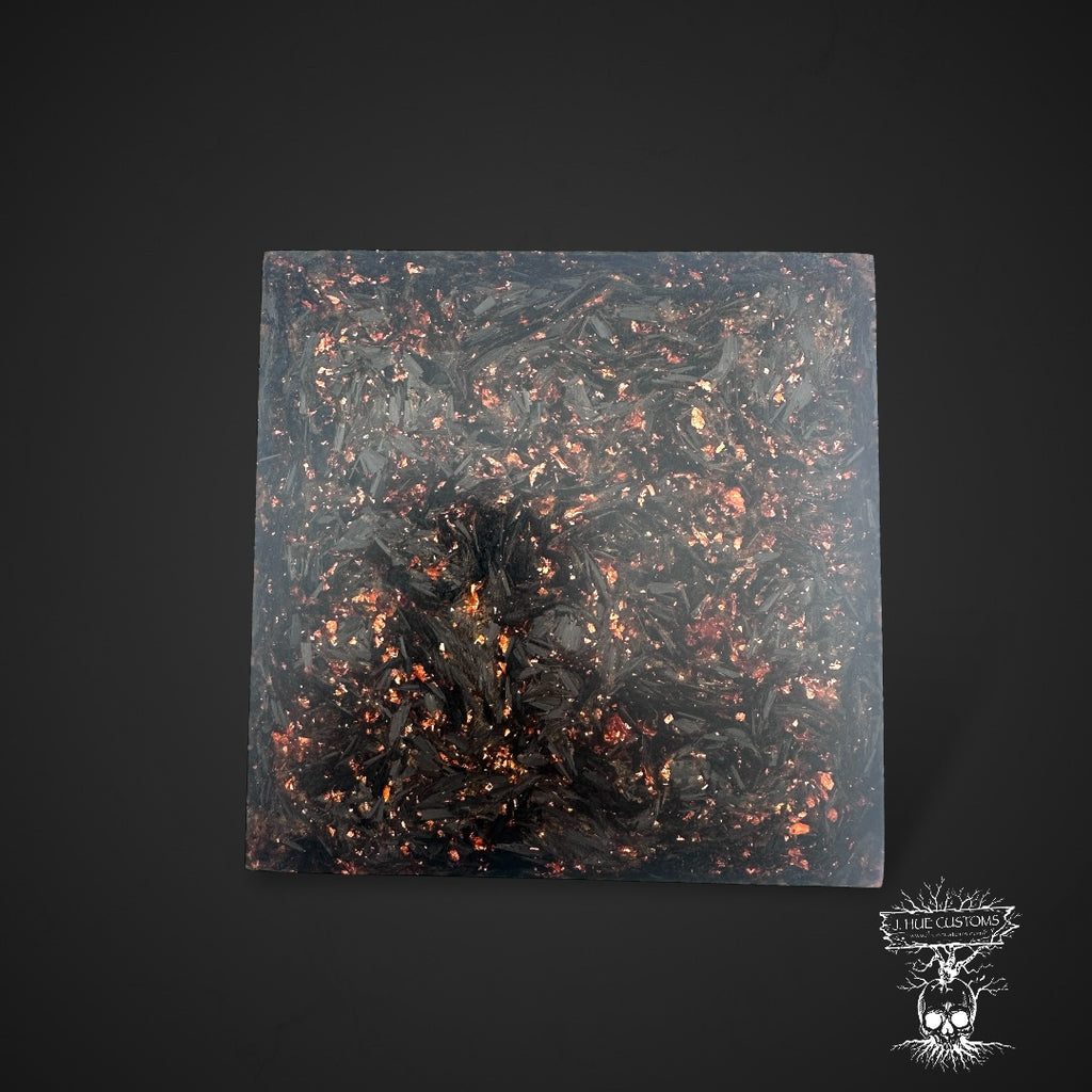 #428 Panel Carbon Fiber Copper Flake