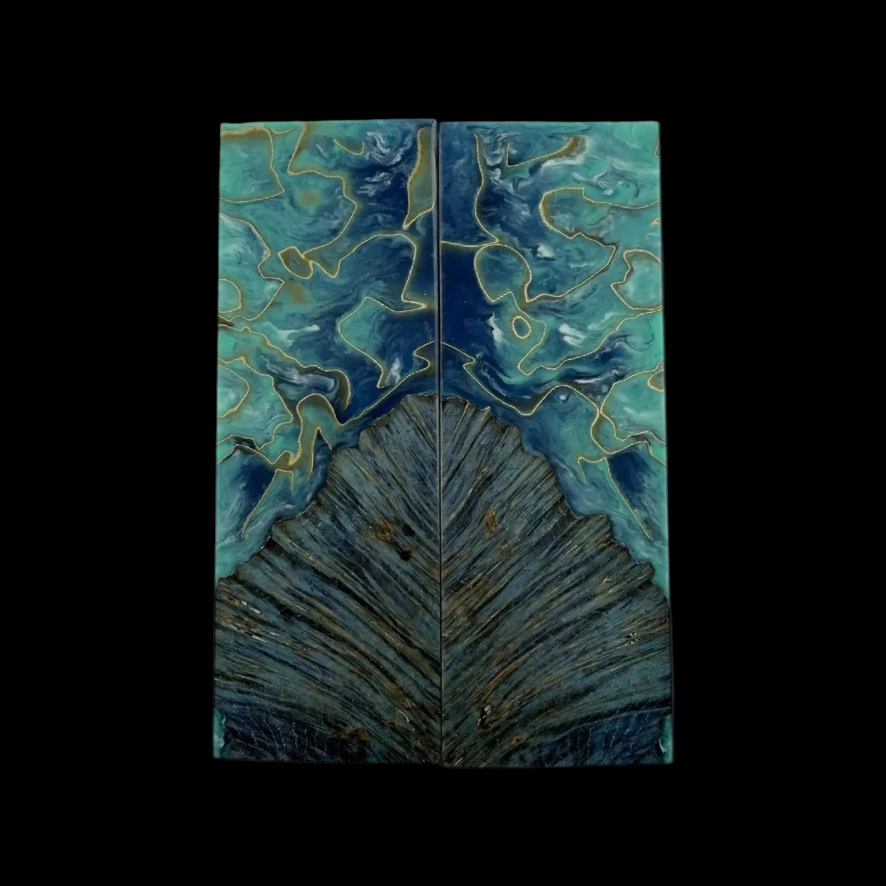 BrassCore knife scales 