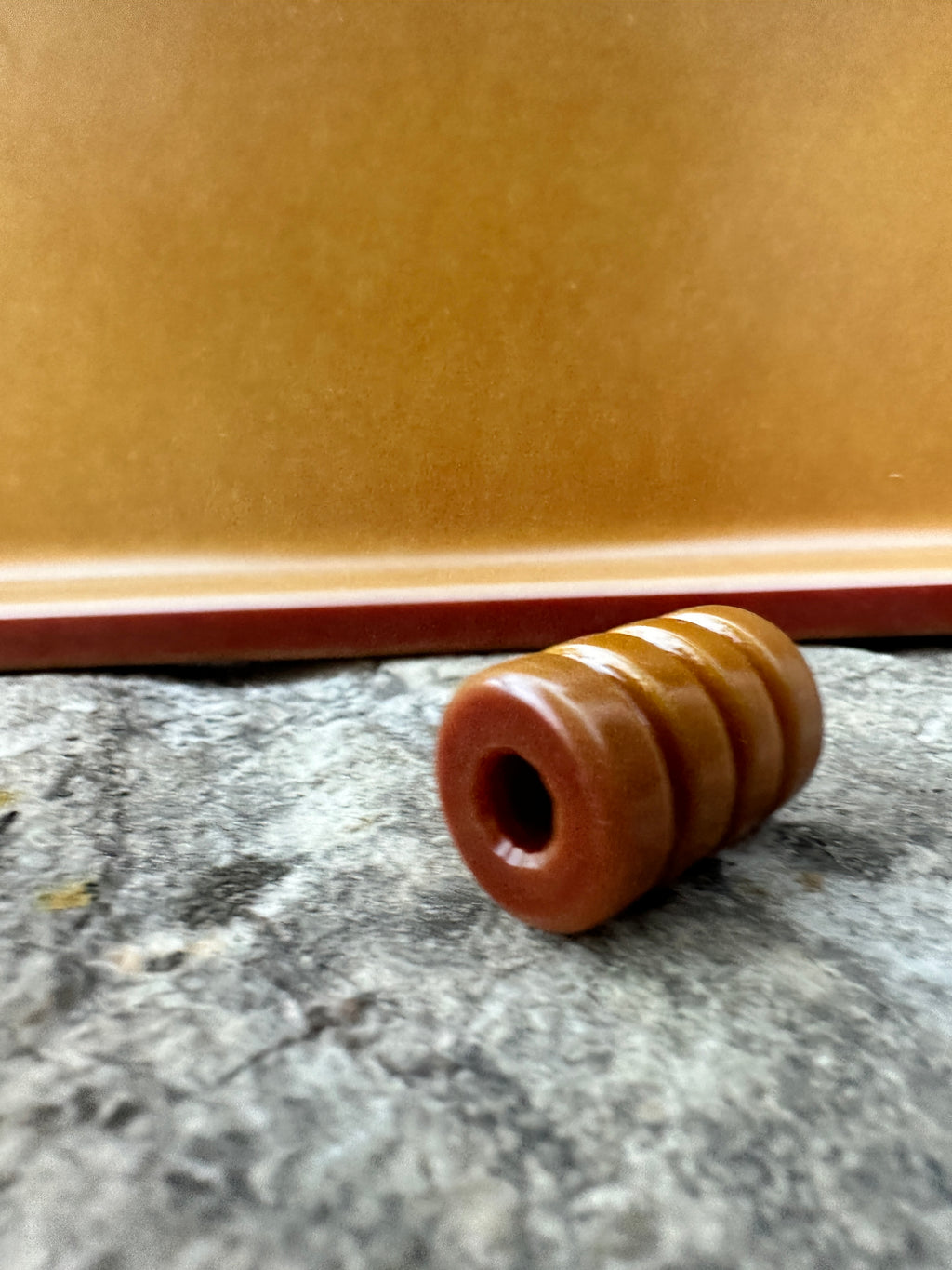 Vintage Butterscotch Micarta Bead