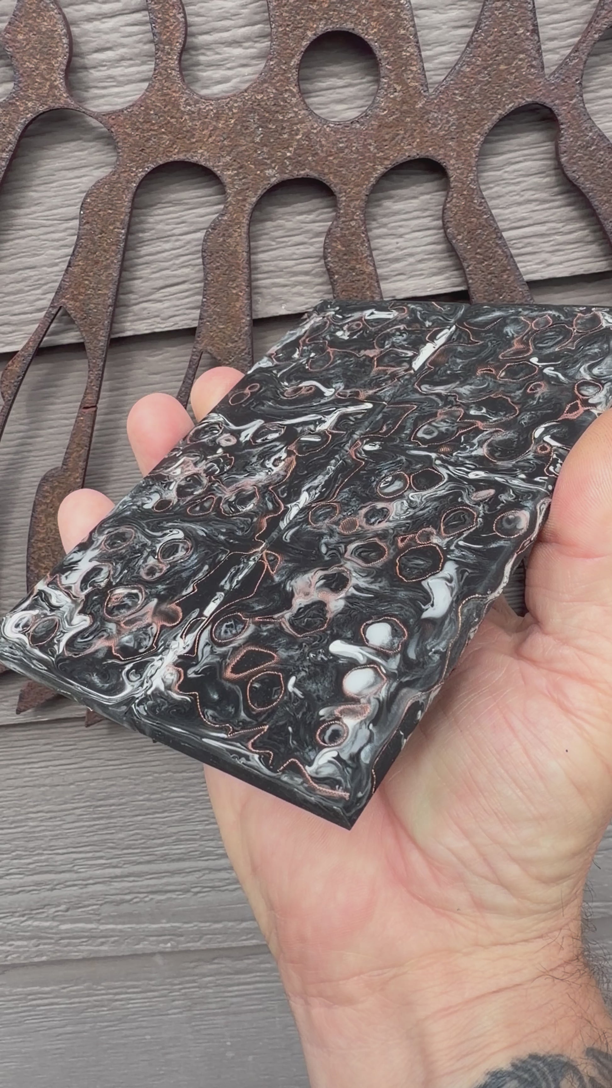 #4212 CopperCore Crater Knife Scales